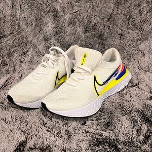 Nike React infinity run Flyknit 3 premium white size 9.5